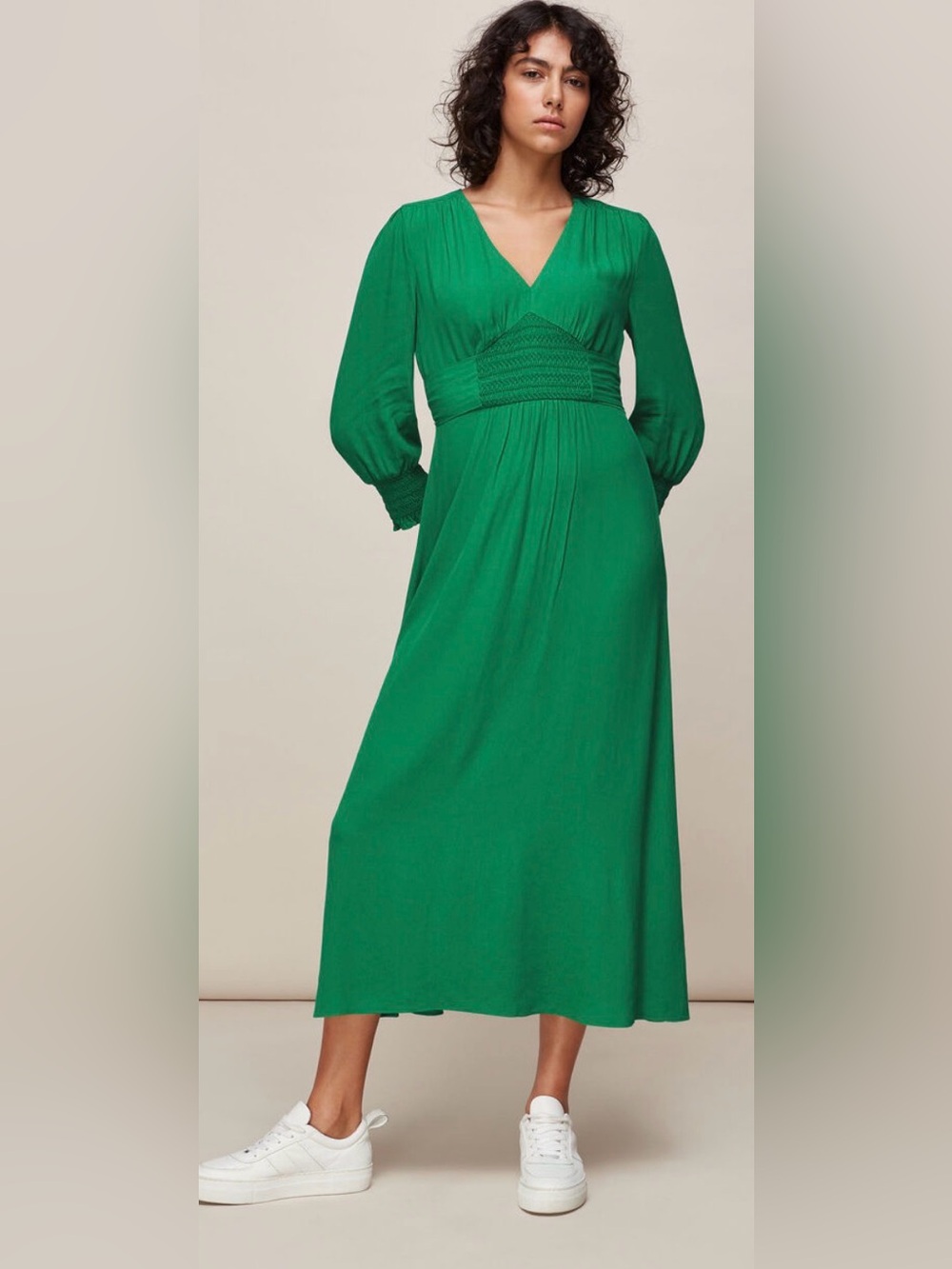 Like new Whistles zenna Long Sleeve midi dress